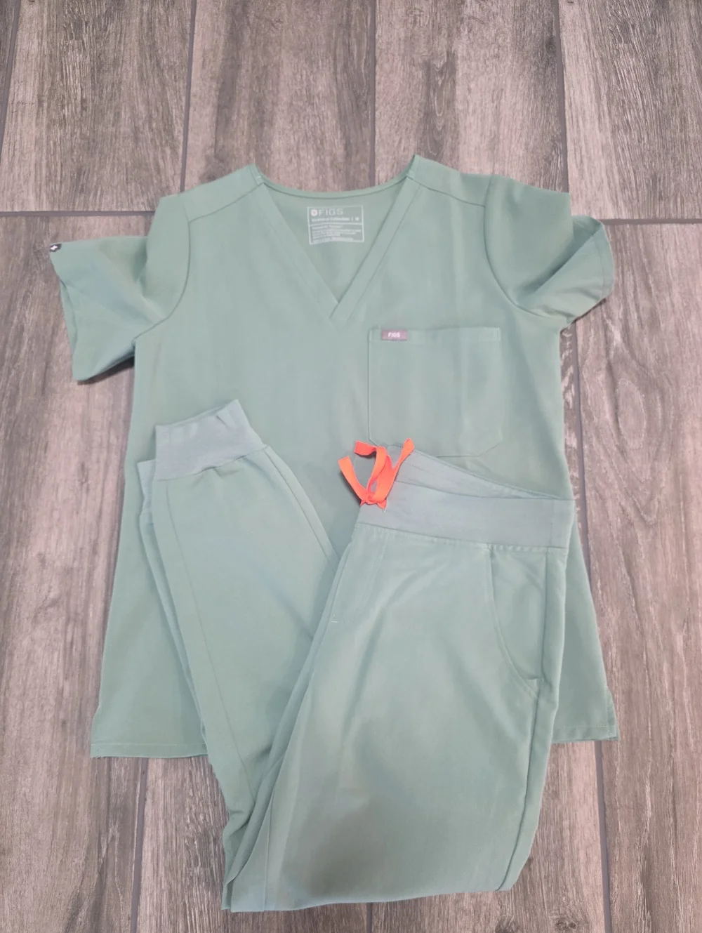 Green Figs with Orange Drawstring. M Zamora/Catarina. NEVER WORN! - Picture 1 of 1